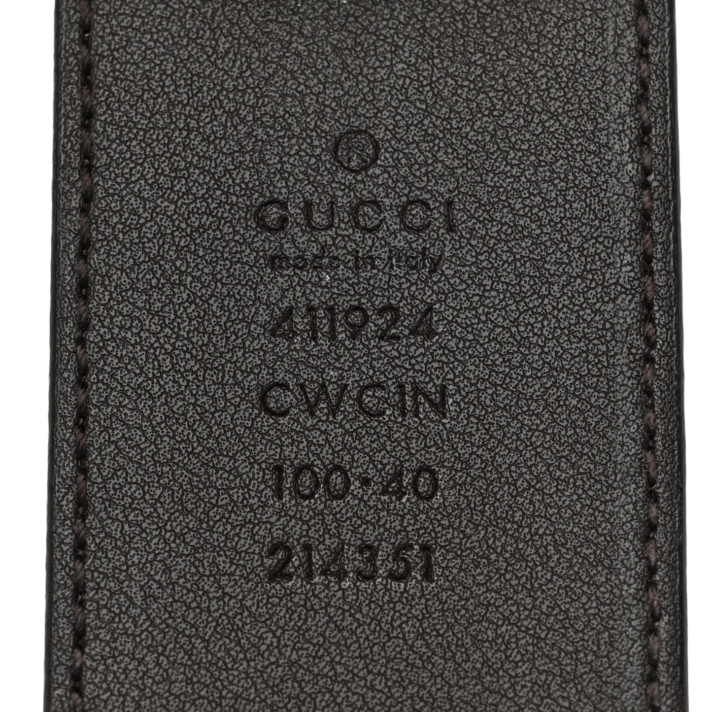 Guccissima Signature Interlocking G 40mm Belt 100 40 Black