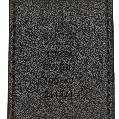 Gucci Guccissima Signature Interlocking G 40mm Belt 100 40 Black 3 of 5