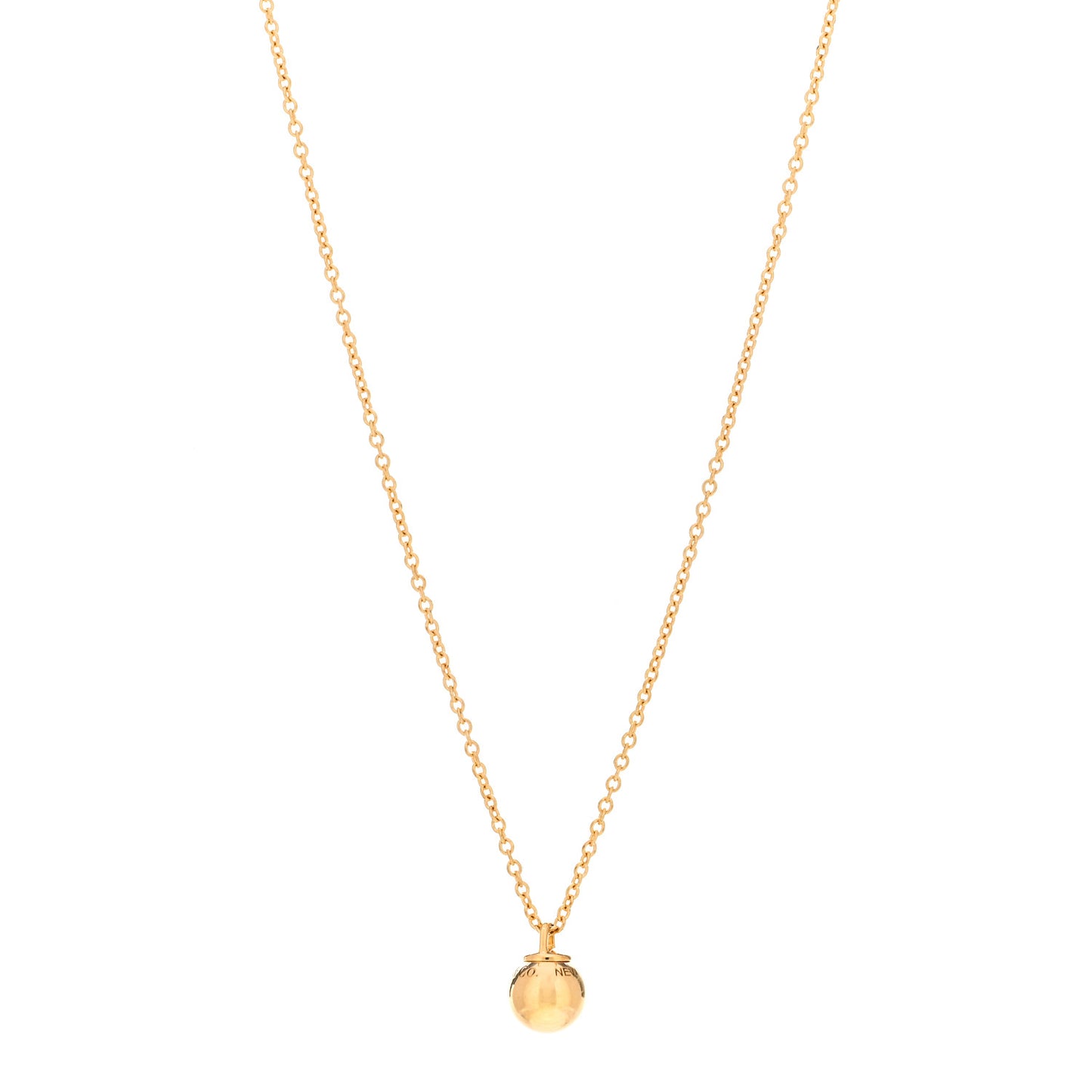 18K Yellow Gold 8mm HardWear Ball Pendant Necklace
