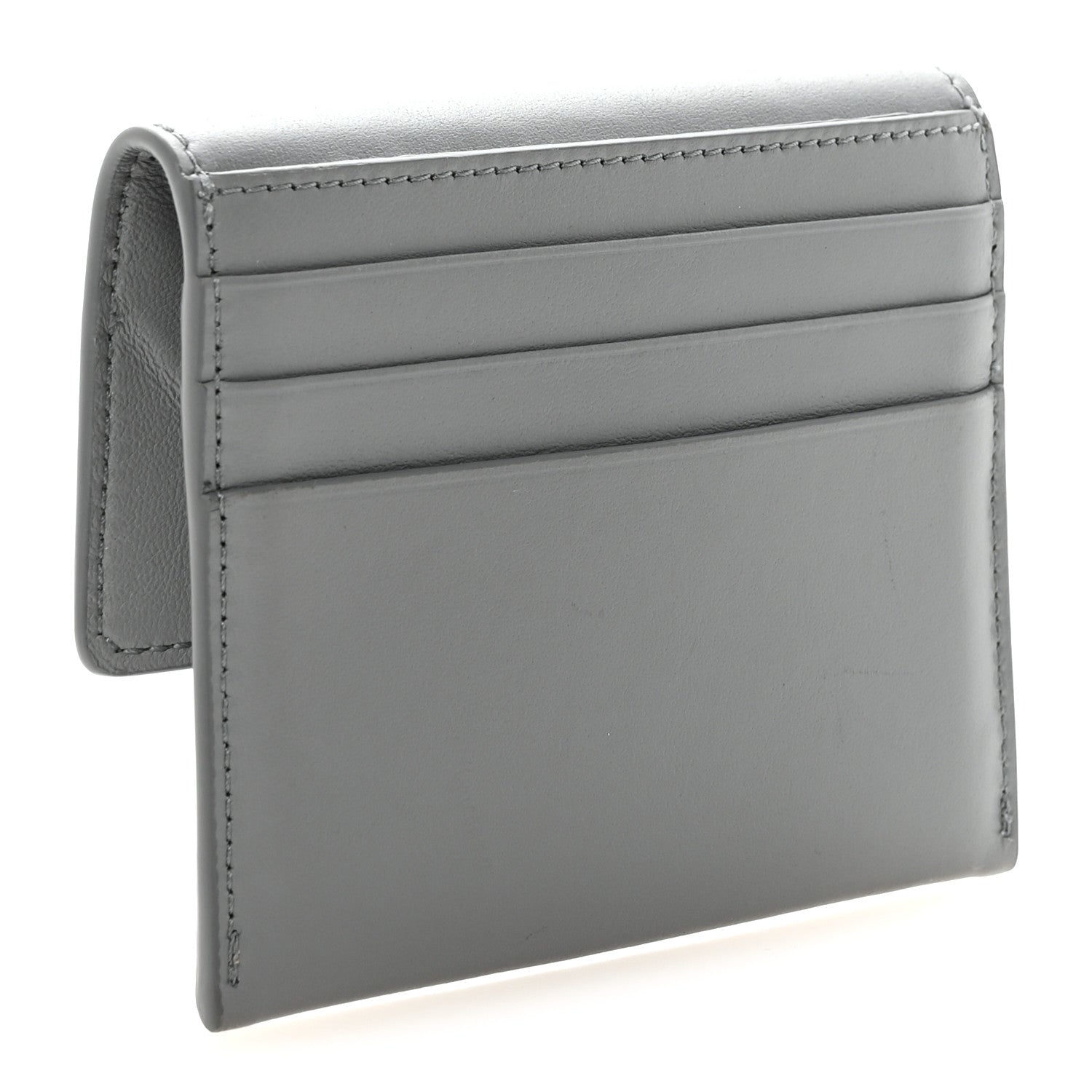 Balenciaga Smooth Calfskin Rodeo Flap Card Holder Cloud Grey 3 of 7