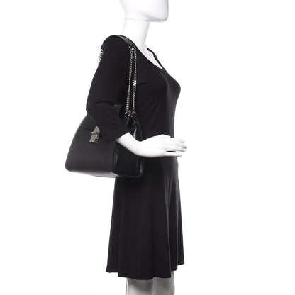 Chloe Shiny Calfskin Medium Annie Shoulder Bag Black 2 of 10