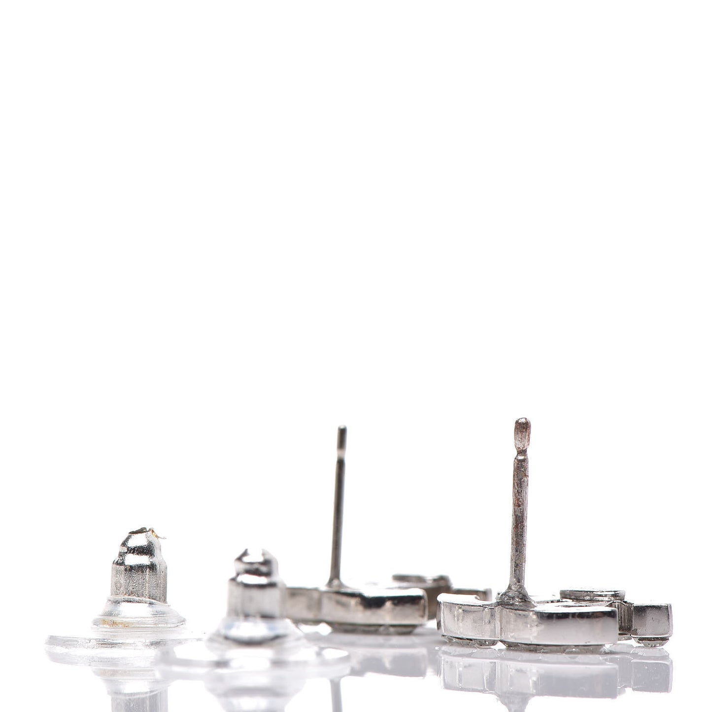 Crystal Timeless CC Earrings Silver