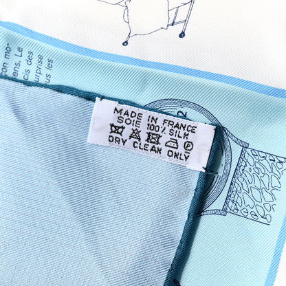 Hermes Silk Gavroche Les Objets Introuvables Scarf 45 3 of 6
