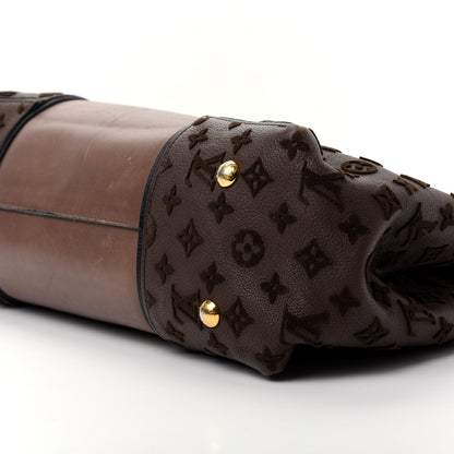 Louis Vuitton Cuir Orfevre Veau Cachemire Tote W GM Gris 7 of 11
