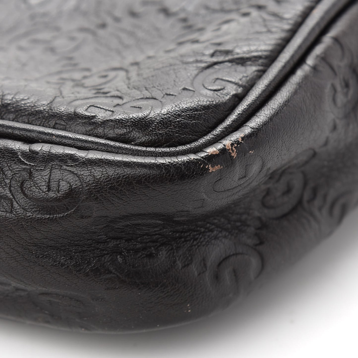 Guccissima Small Shoulder Bag Dark Brown