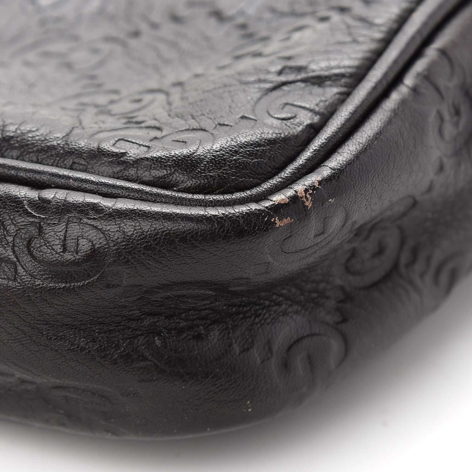Gucci Guccissima Small Shoulder Bag Dark Brown 8 of 13