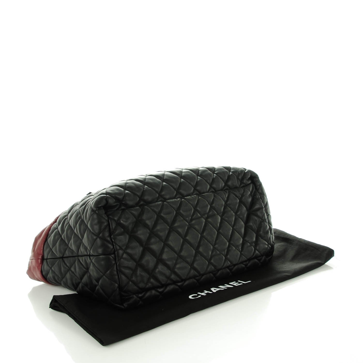 Chanel Lambskin Quilted Medium Coco Cocoon Reversible Tote Black 4 of 8