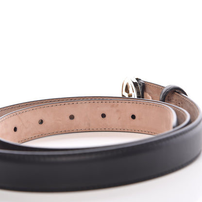 Gucci Moon Calfskin Interlocking G 25mm Belt 95 38 Black 6 of 6