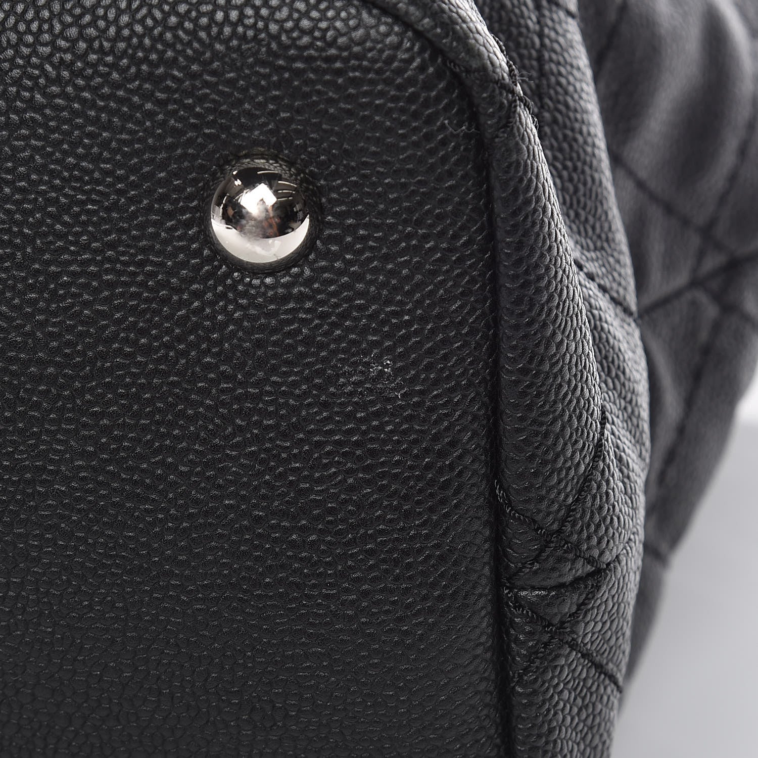 Chanel Grained Calfskin Quilted Large Daily Tote Black 11 of 12