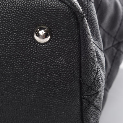 Chanel Grained Calfskin Quilted Large Daily Tote Black 11 of 12