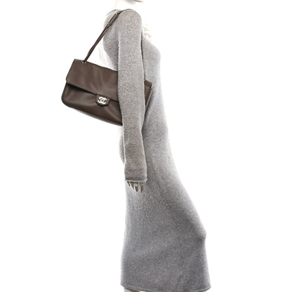 Chanel Grained Calfskin Small Souplissimo Maxi Flap Light Brown 2 of 11