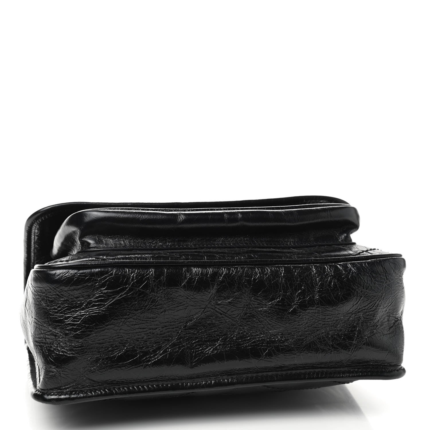 Saint Laurent Crinkled Calfskin Matelasse Monogram Medium Niki Chain Satchel Black 4 of 9