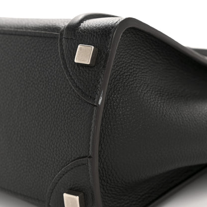 Celine Drummed Calfskin Micro Luggage Black 13 of 13