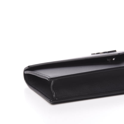 Saint Laurent Calfskin Monogram Clutch Black 8 of 9