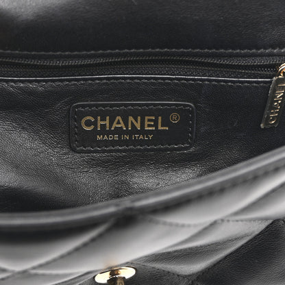 Chanel Lambskin Quilted Small Easy Carry Flap Black 6 of 10