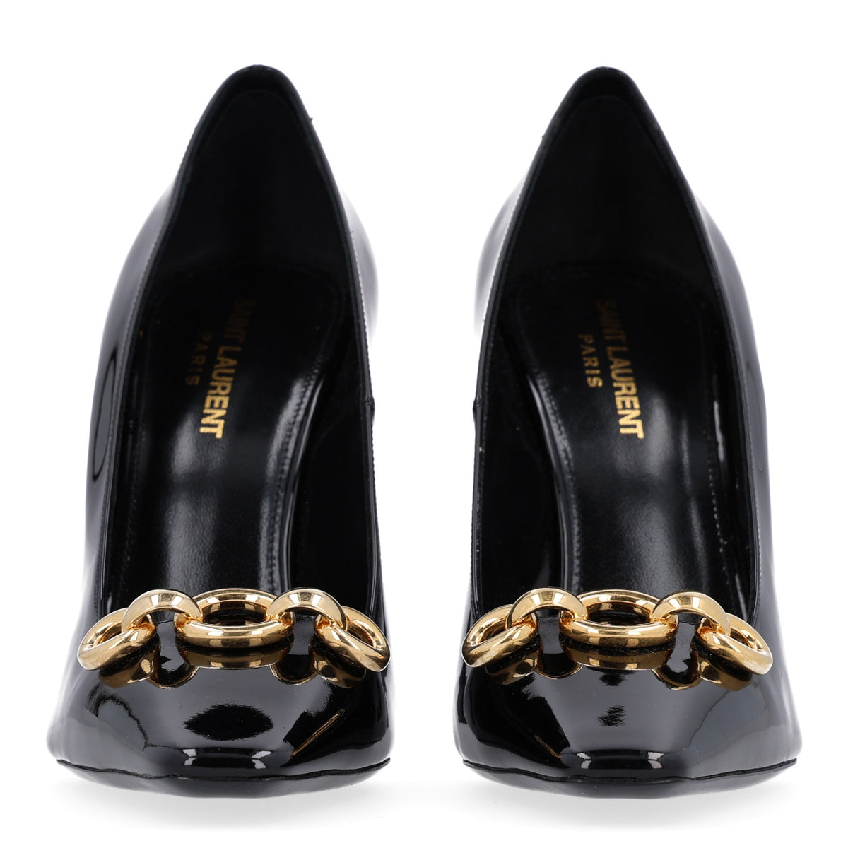 Saint Laurent Vernice Grupy Silvana 110mm Pumps 39.5 Oro Antico Black 3 of 10