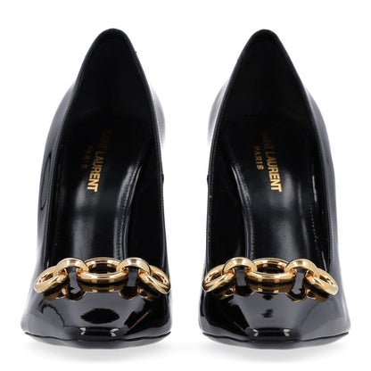 Saint Laurent Vernice Grupy Silvana 110mm Pumps 39.5 Oro Antico Black 3 of 10