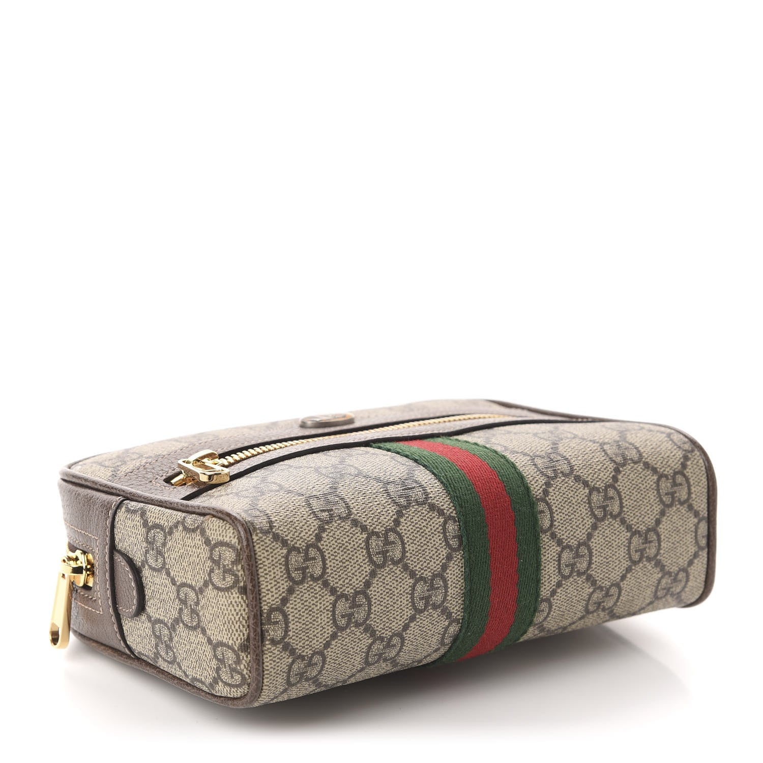 Gucci GG Supreme Monogram Web Small Ophidia Belt Bag 85 34 Dark Brown 4 of 11