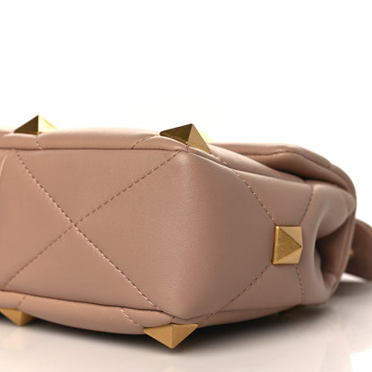 Valentino Garavani Nappa Medium Roman Stud Shoulder Bag Rose Cannelle 8 of 8