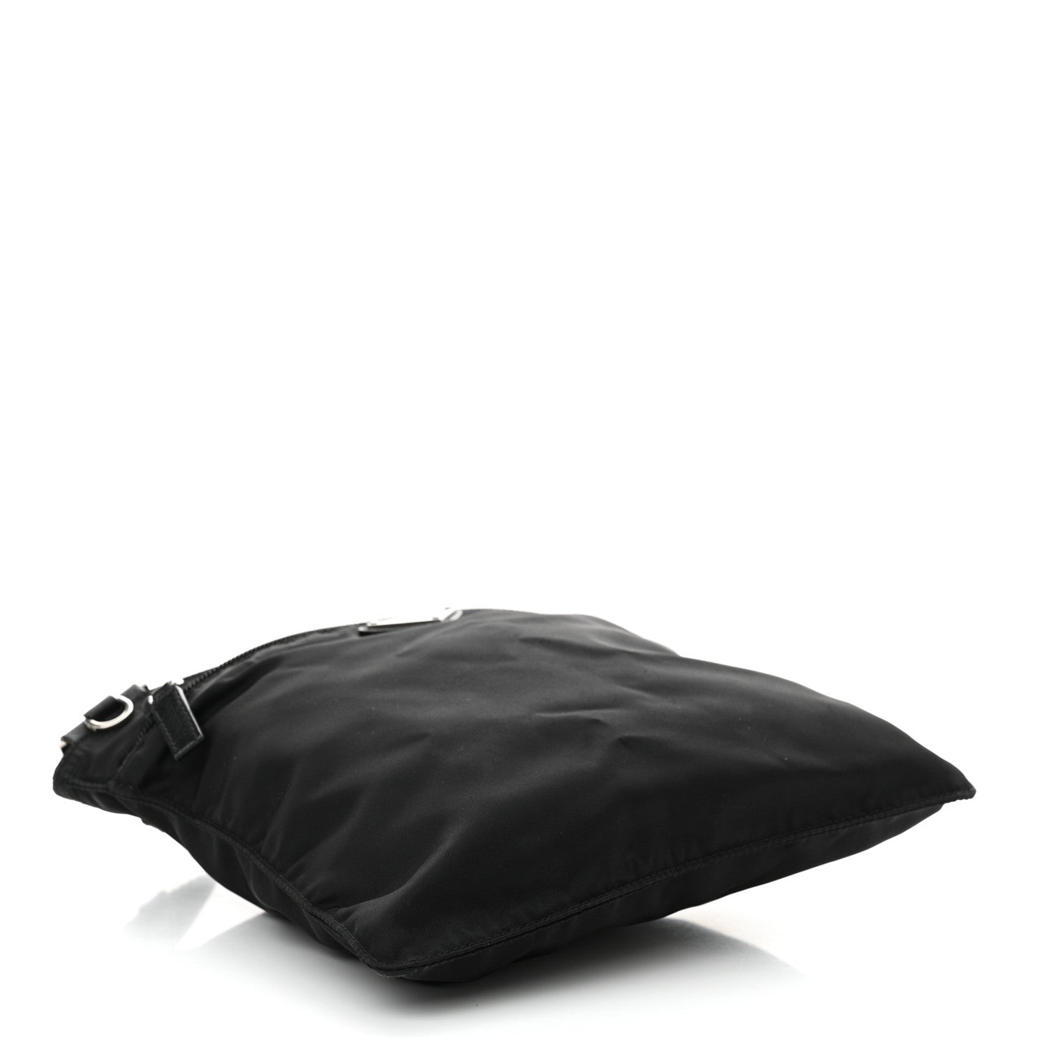 Prada Nylon Saffiano Flat Messenger Bag Black 4 of 11