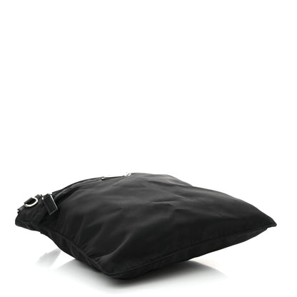 Prada Nylon Saffiano Flat Messenger Bag Black 4 of 11