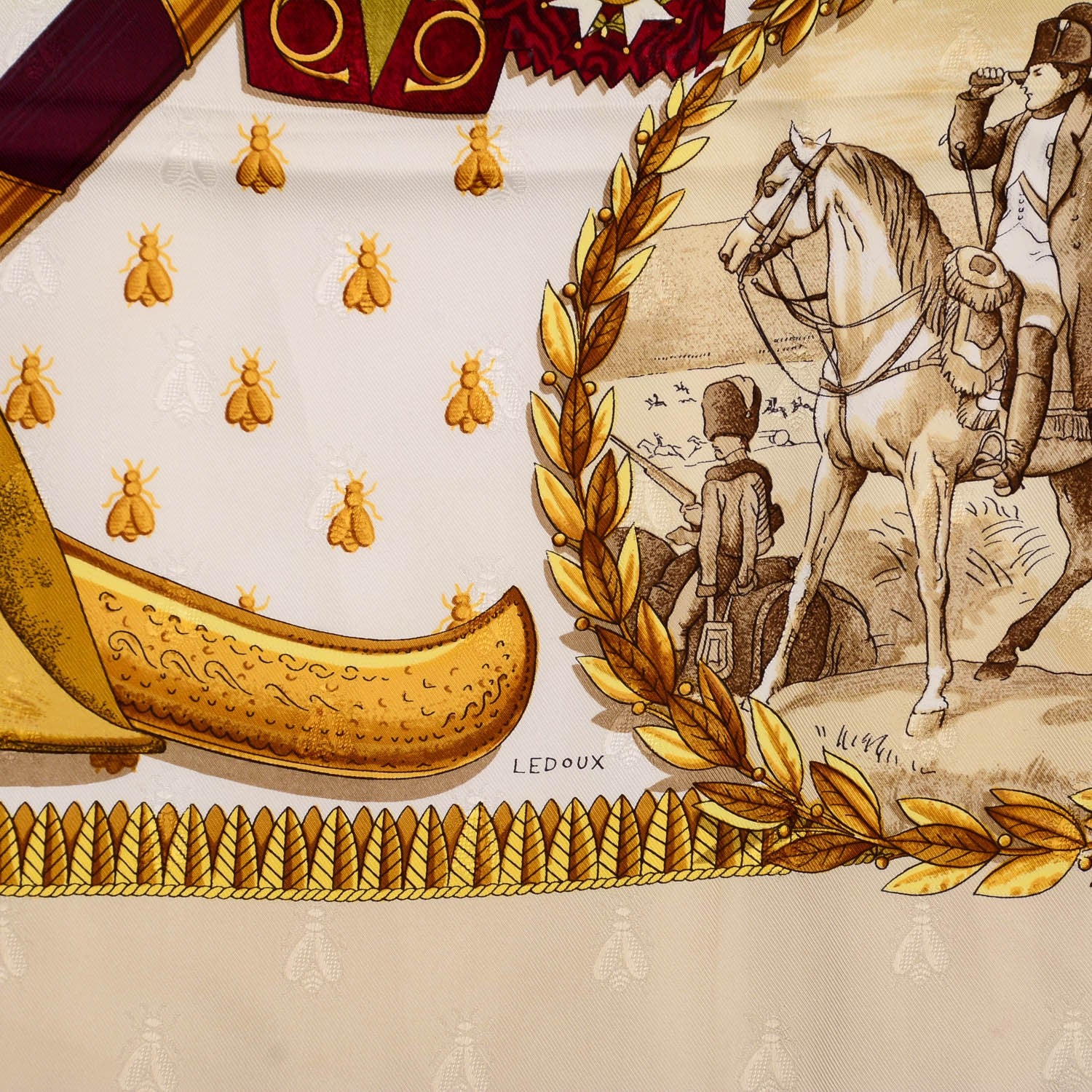 Hermes Silk Napoleon Scarf 90 5 of 7