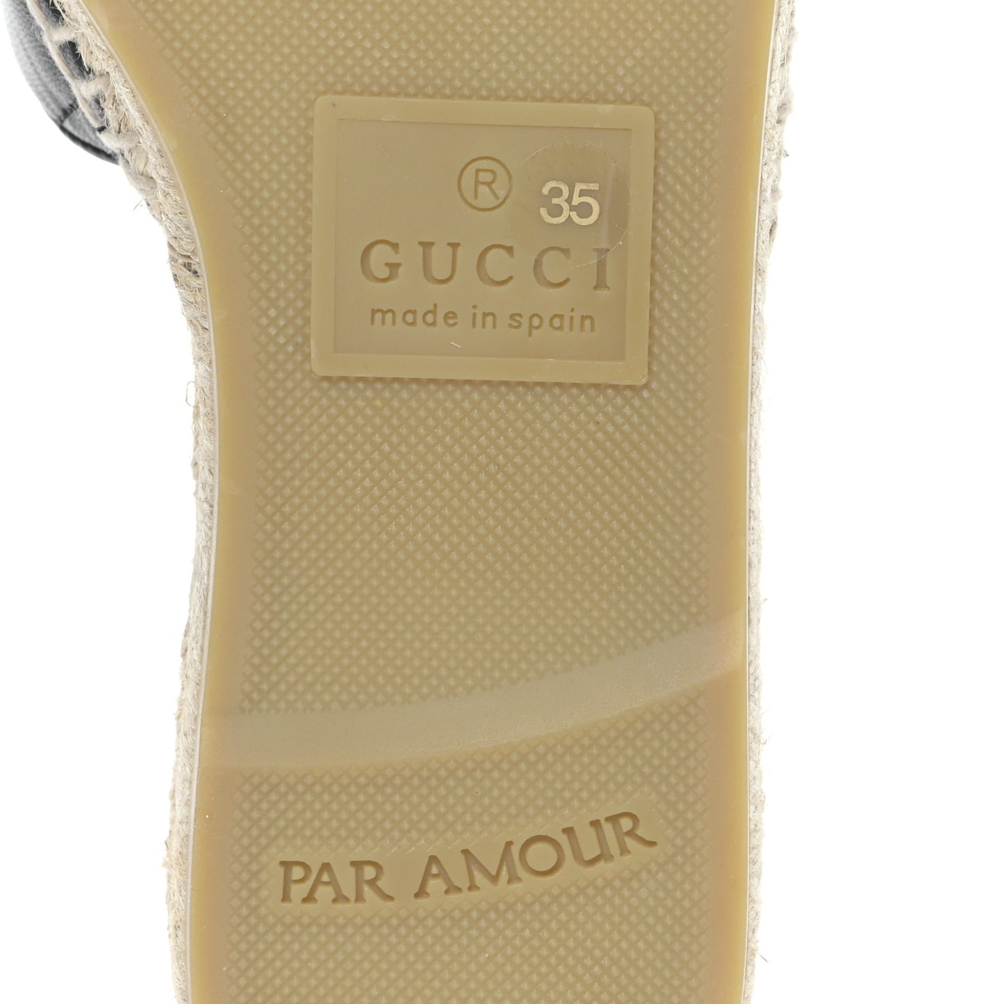Nappa Matelasse GG Marmont Espadrille Slide Sandals 35 Black