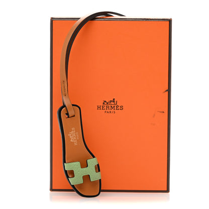 Hermes Epsom Butler Calfskin Hunter Oran Nano Bag Charm Sable Vert Criquet 5 of 5