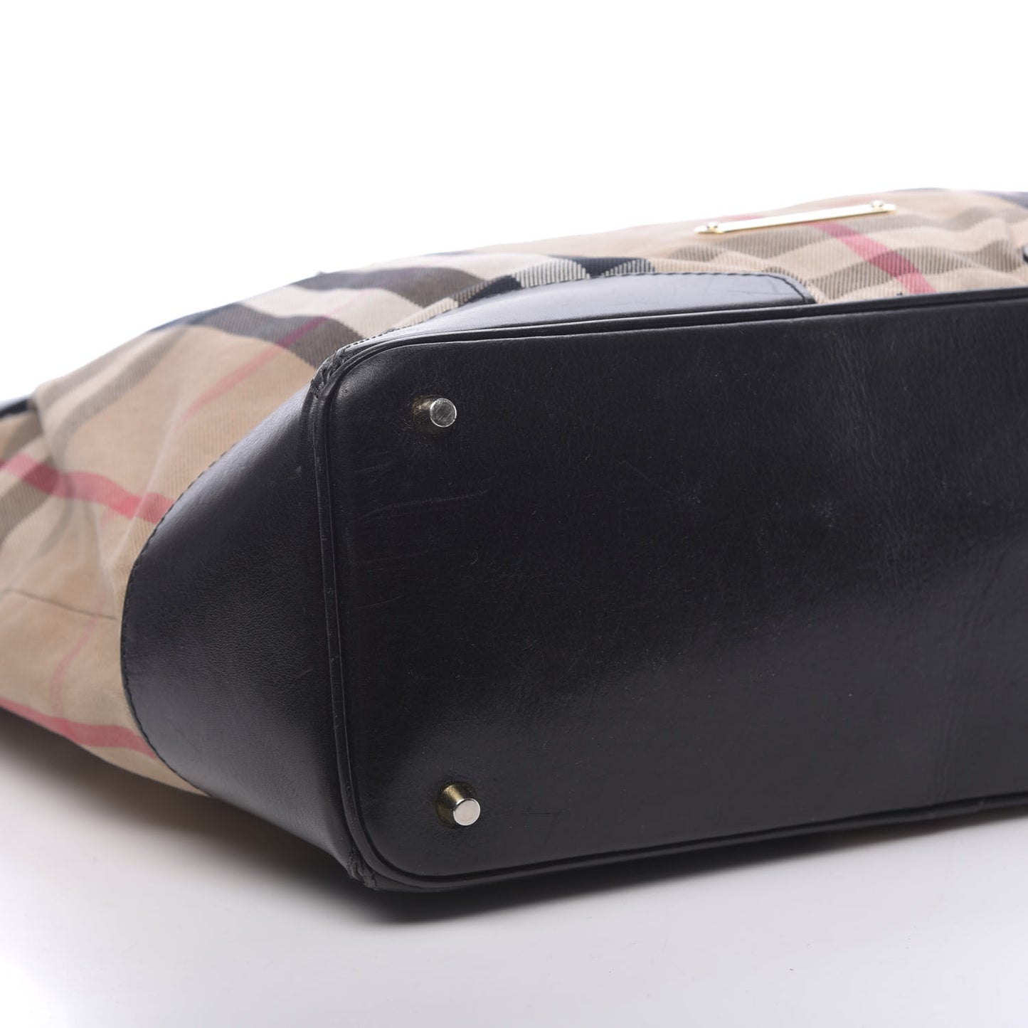 House Check Bridle Calfskin Medium Gosford Hobo Black