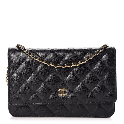 Chanel Caviar Quilted Wallet On Chain WOC Black 1 of 11