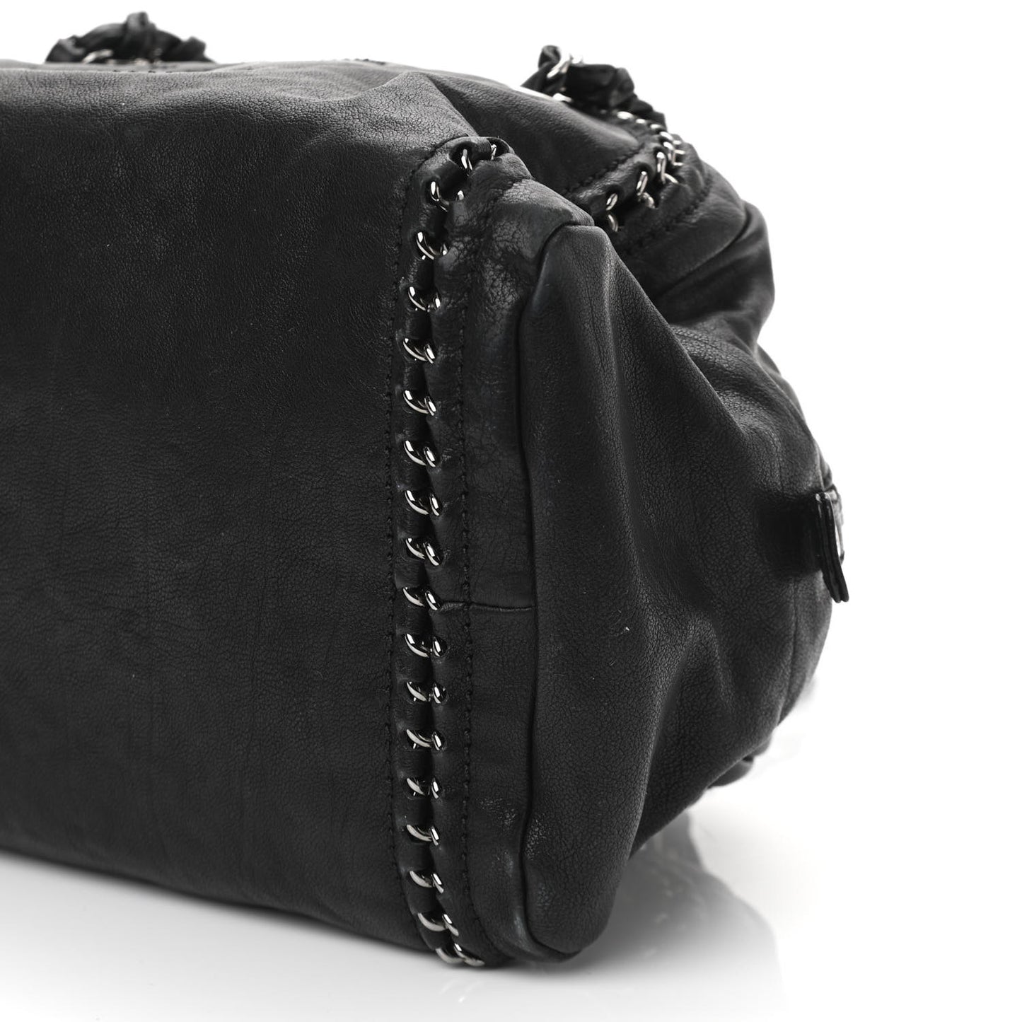 Smooth Calfskin Medium Luxe Ligne Bowler Black