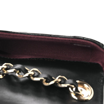 Chanel Lambskin Quilted Mini Chain Belt Bag Black 5 of 11