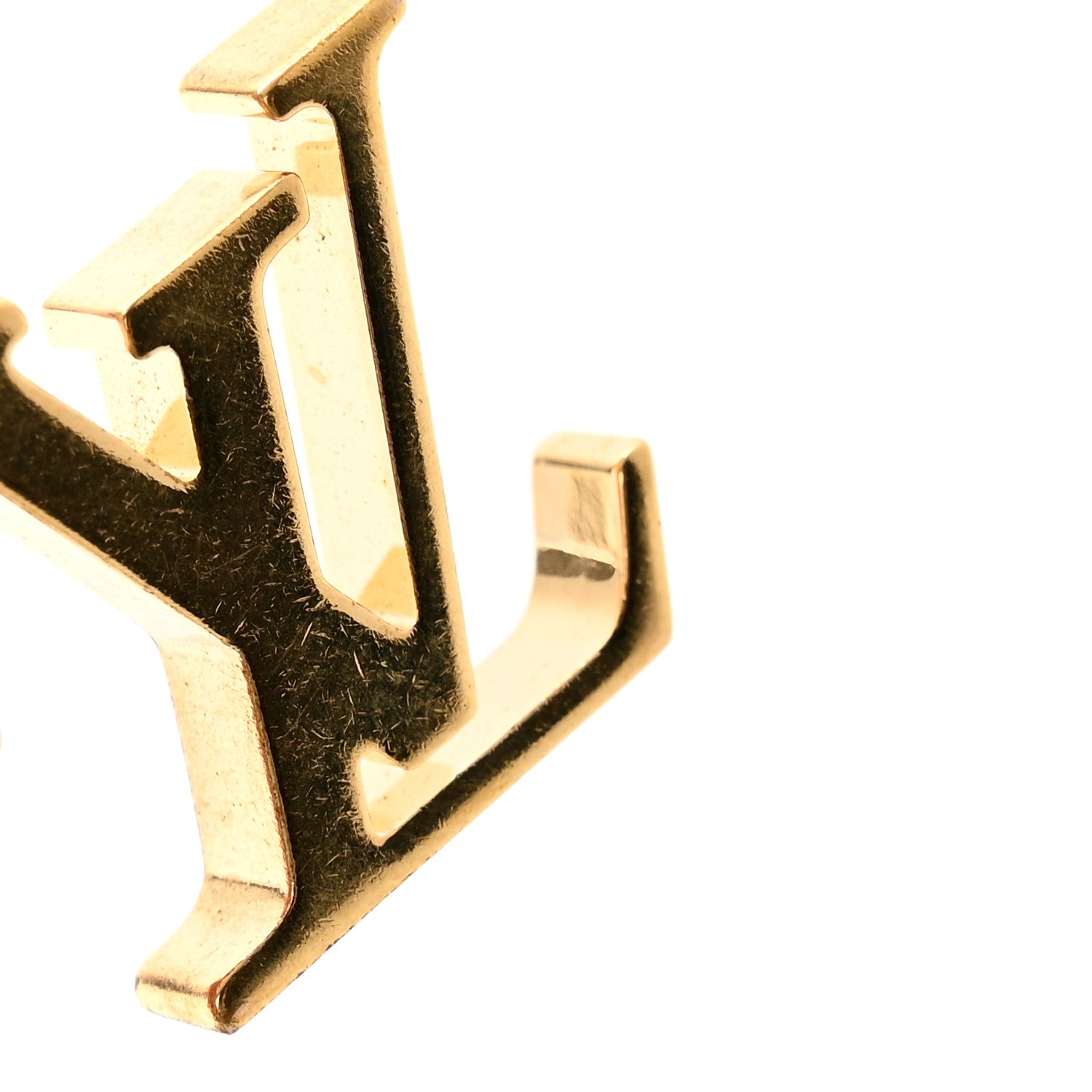 Louis Vuitton Brass Enamel Fleur De Monogram Bag Charm Chain Gold 6 of 6