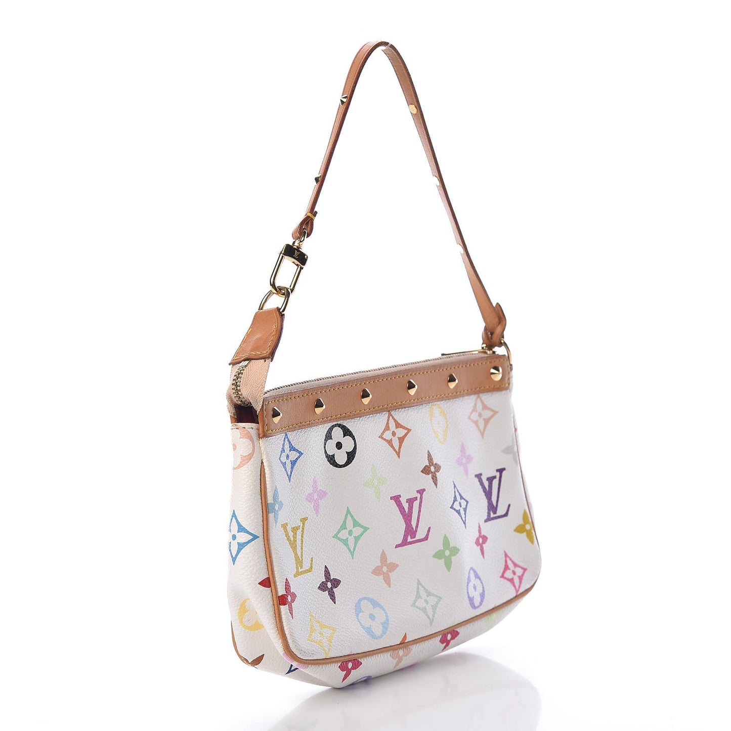 Monogram Multicolor Pochette Accessories White
