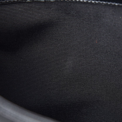 Saint Laurent Grain De Poudre Matelasse Chevron Monogram Shopping Bag Black 12 of 13