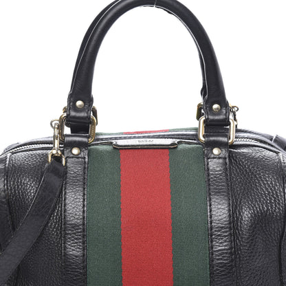 Gucci Calfskin Vintage Web Small Boston Black 21 of 21