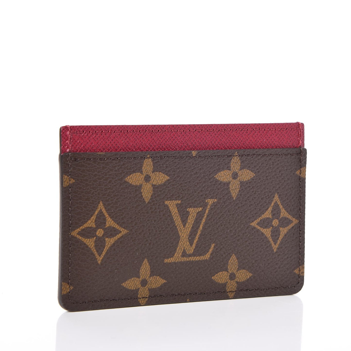 Monogram Card Holder Fuchsia