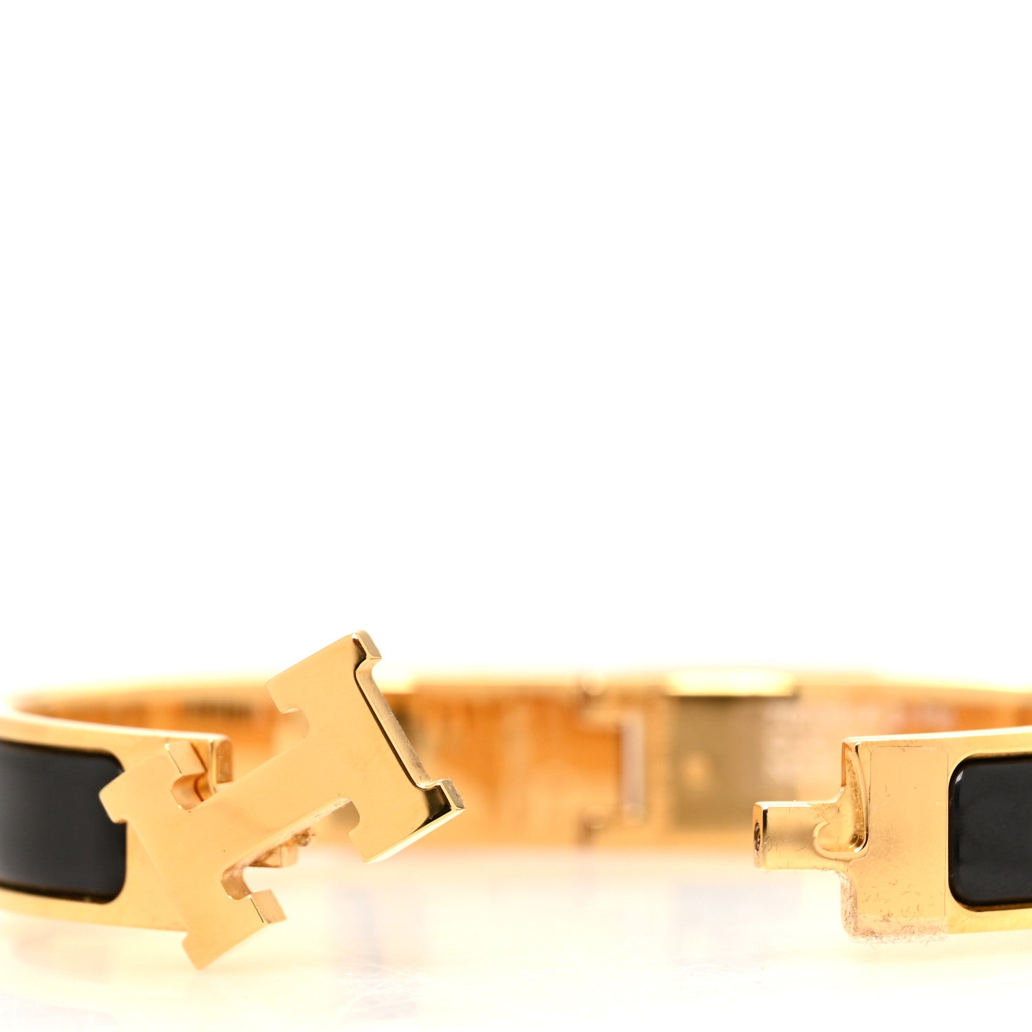 Hermes Enamel Narrow Clic Clac H Bracelet PM Black 4 of 5