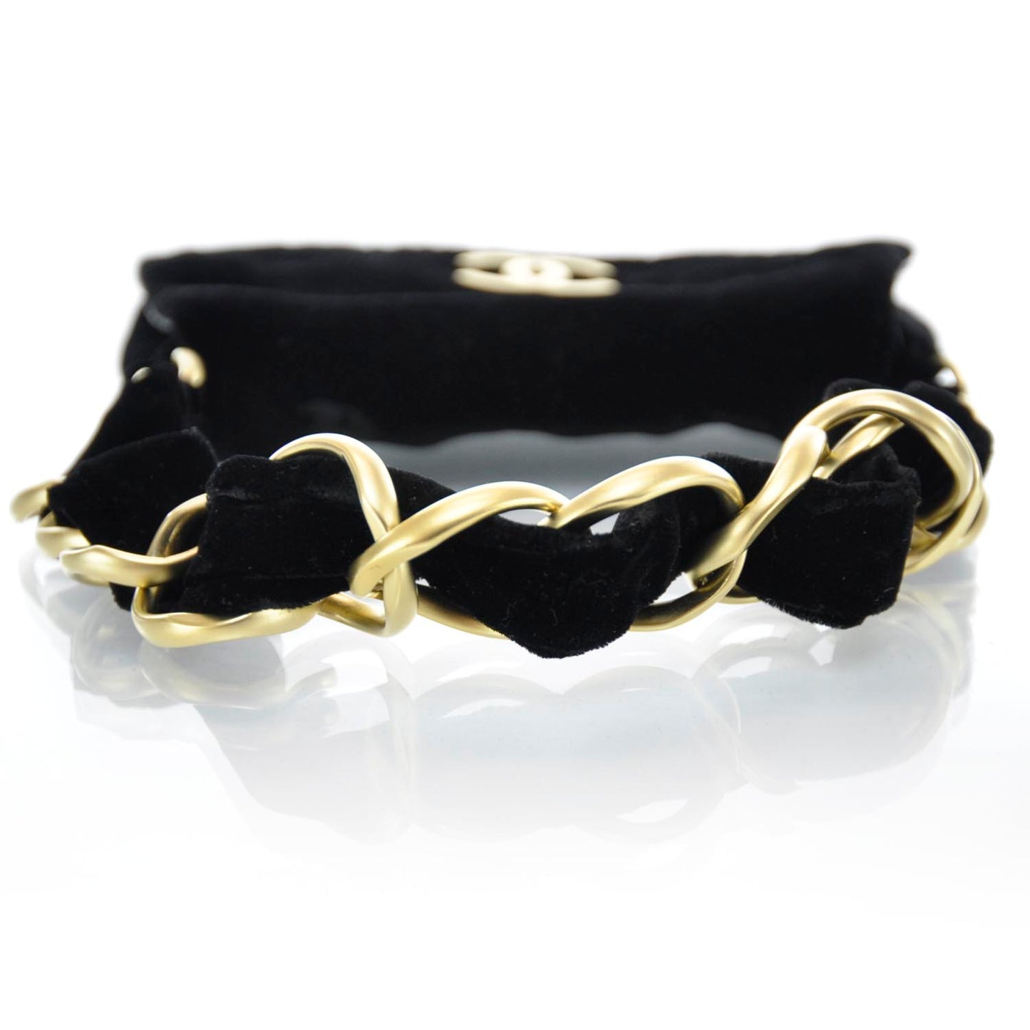 Velvet Shoulder Bag Black