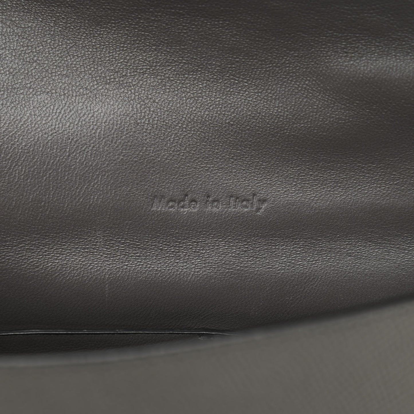 Grained Calfskin Medium Trotteur Grey