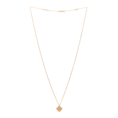 Van Cleef & Arpels 18K Rose Gold Sweet Alhambra Pendant Necklace 3 of 6