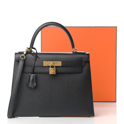 Hermes Epsom Kelly Sellier 28 Black 13 of 13