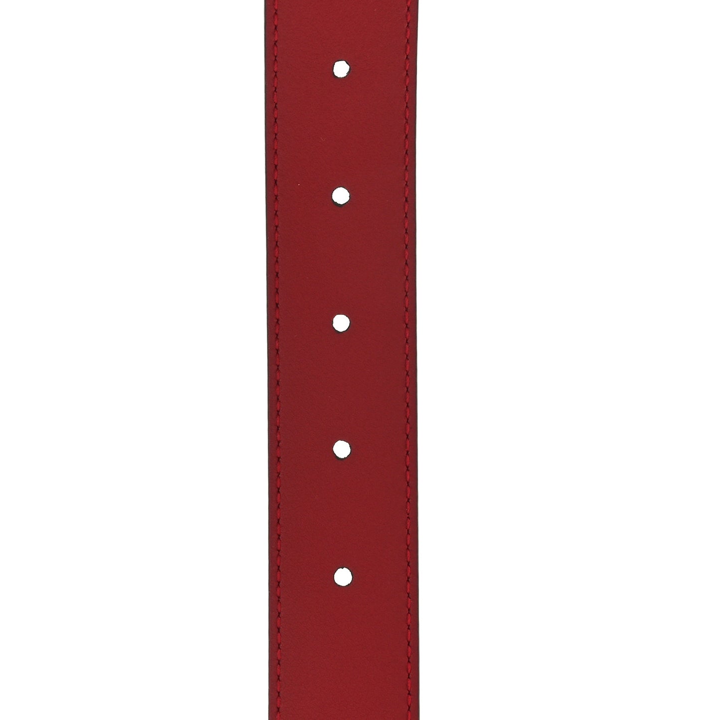 Plutone Calfskin Double G 30mm Belt 75 30 Rosso