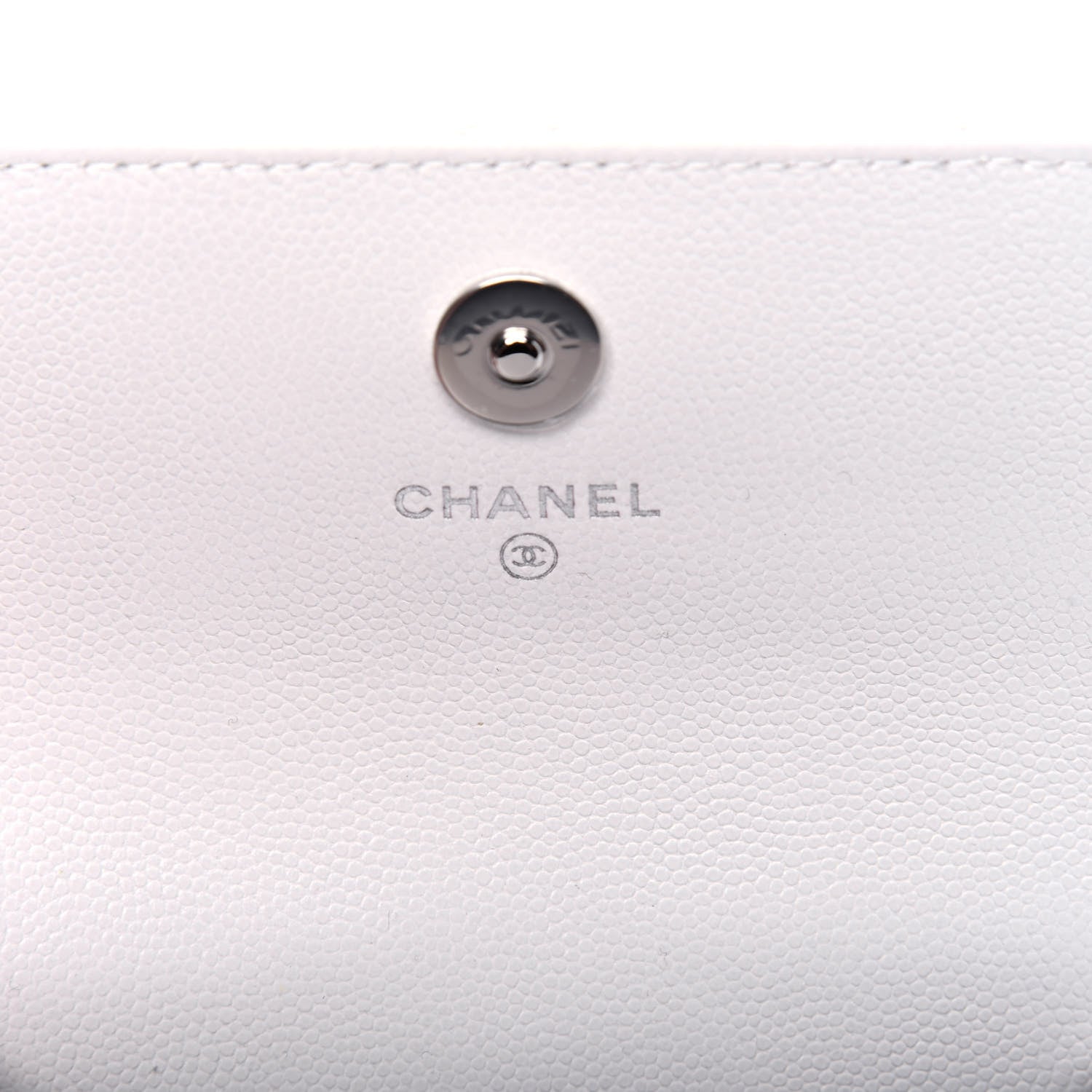Chanel Caviar Quilted My Everything Belt Flap Card Holder White 8 of 14