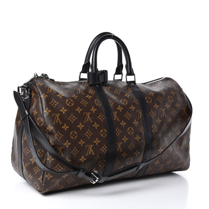Louis Vuitton Monogram Macassar Keepall Bandouliere 45 2 of 10