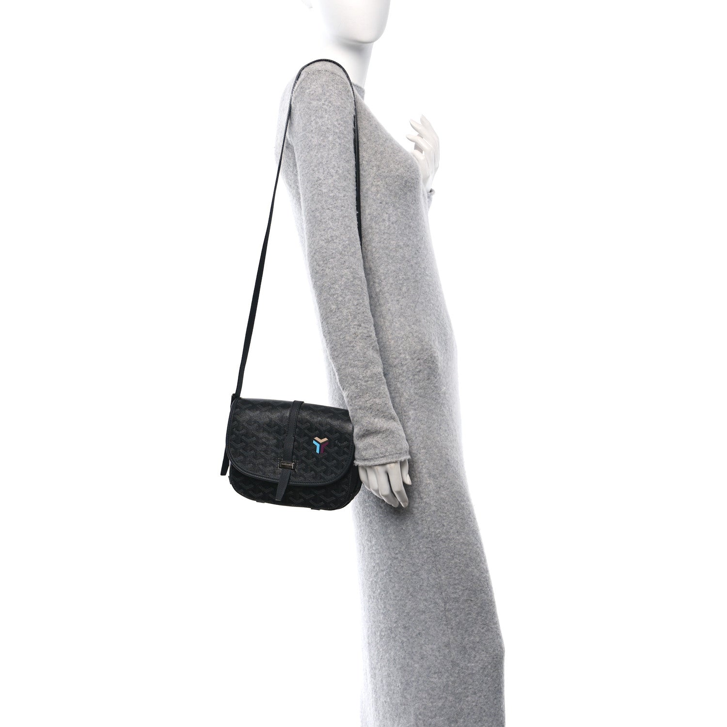 Goyard Goyardine Belvedere III PM Messenger Bag Jet Black 2 of 9