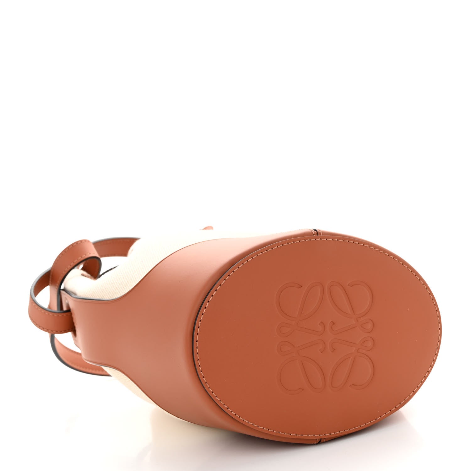 Loewe Canvas Calfskin Balloon Bucket Bag Ecru Tan 4 of 9