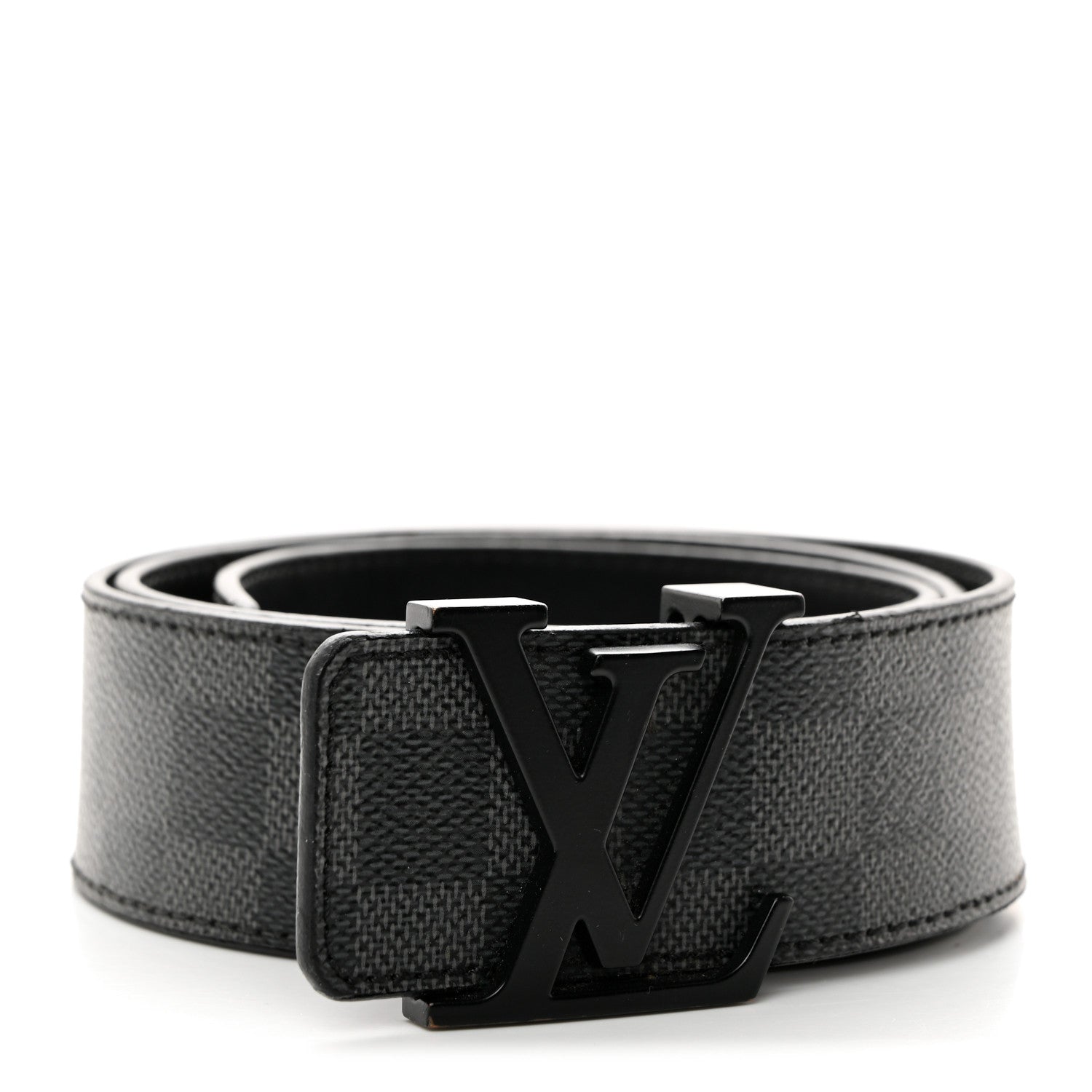 Louis Vuitton Damier Graphite 40mm LV Initiales Belt 90 36 1 of 8