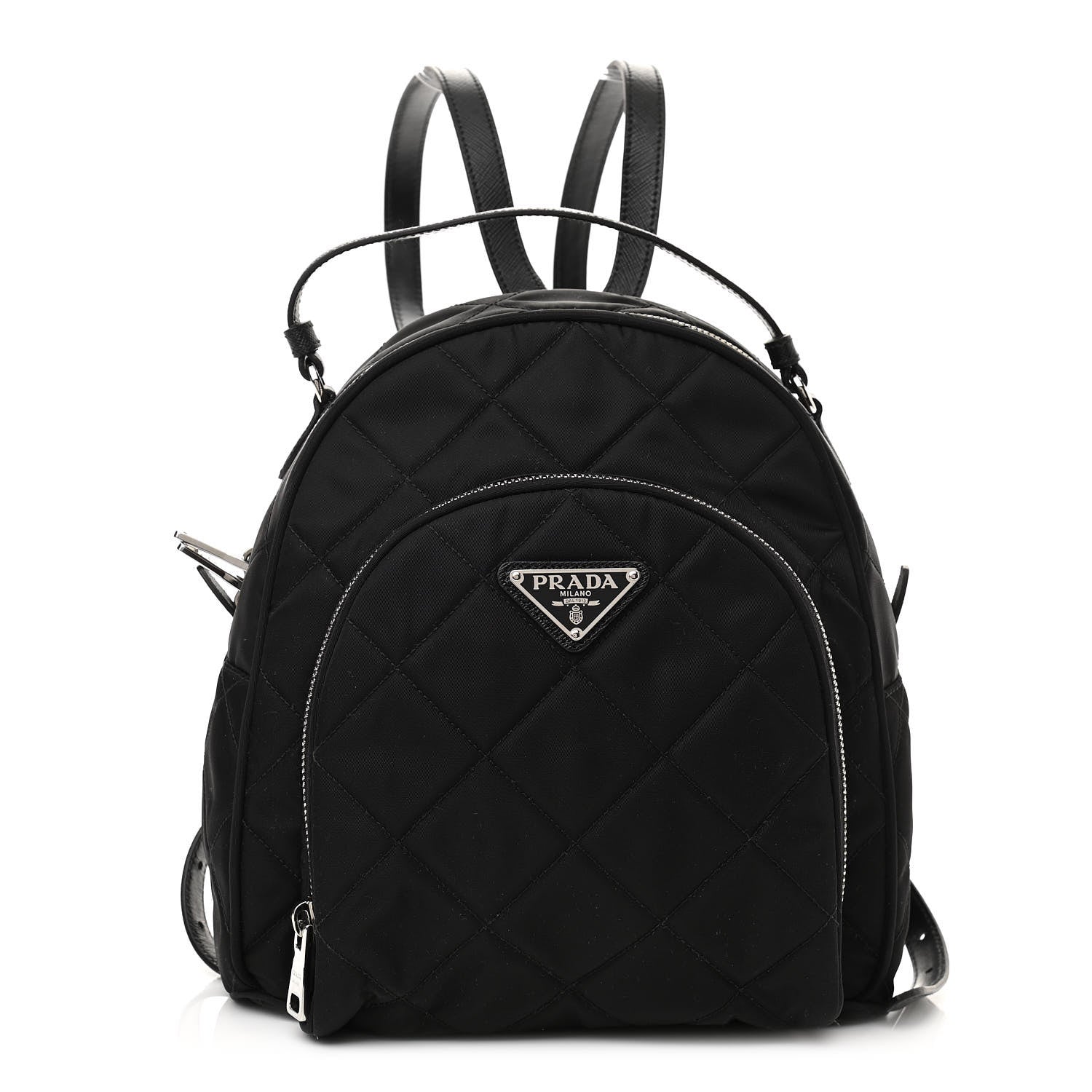 Prada Nylon Tessuto Impuntu Quilted Backpack Black 1 of 10