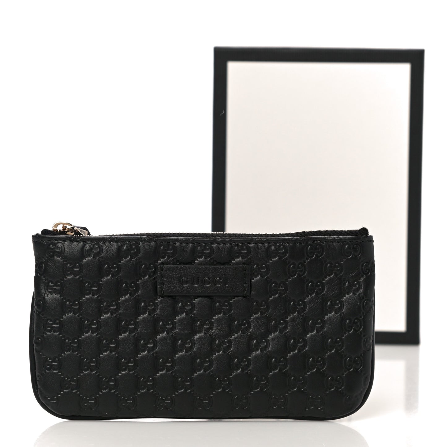 Microguccissima Key Ring Coin Case Black